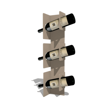 Vinreol af pulverlakeret stål Veneto 60 cm