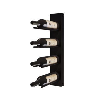 Stål vinreol - Puglia - 10,6 x 29 x 55 cm - RAL9005 mat (sort)