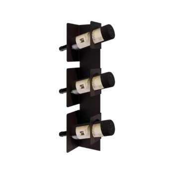 Stål vinreol - Veneto - 10 x 13 x 60 cm - Bronze