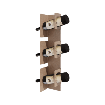 Stål vinreol - Veneto - 10 x 13 x 60 cm - Sand look