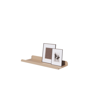 Stål væghylde - U-formet - 60 x 20 x 5 cm - Sand look