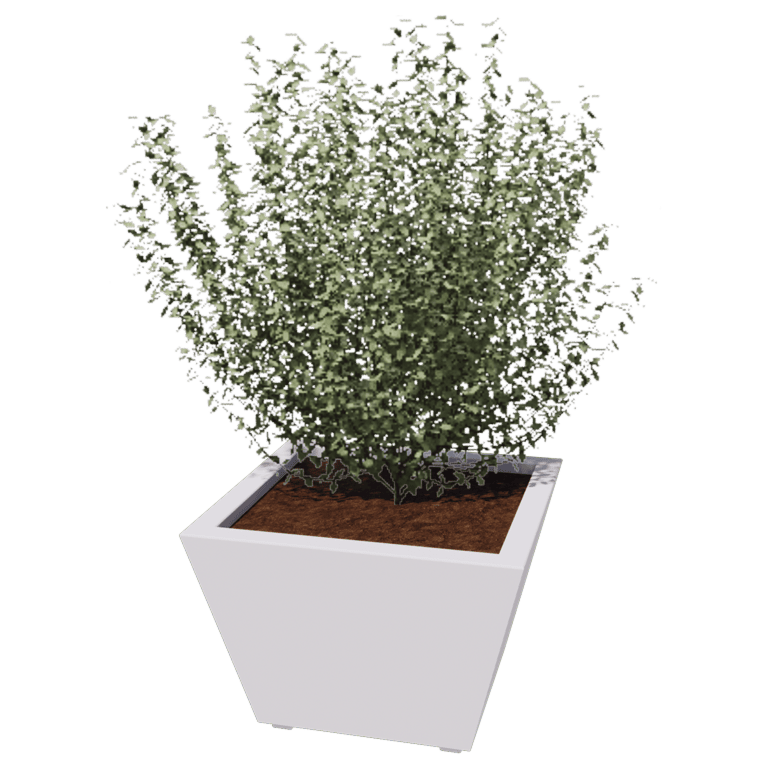 Svejst plantekasse pulverlakeret stål Kegle 60 x 60 x 40 cm