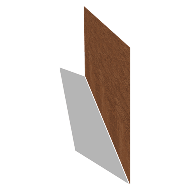 Bedkant af cortenstål lige 37,5 cm (længde 150 cm)