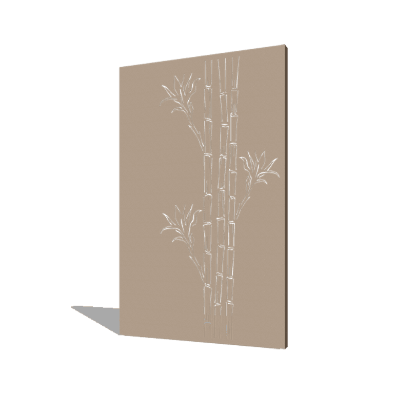 Bambus pulverlakeret 120 x 6 x 190 cm