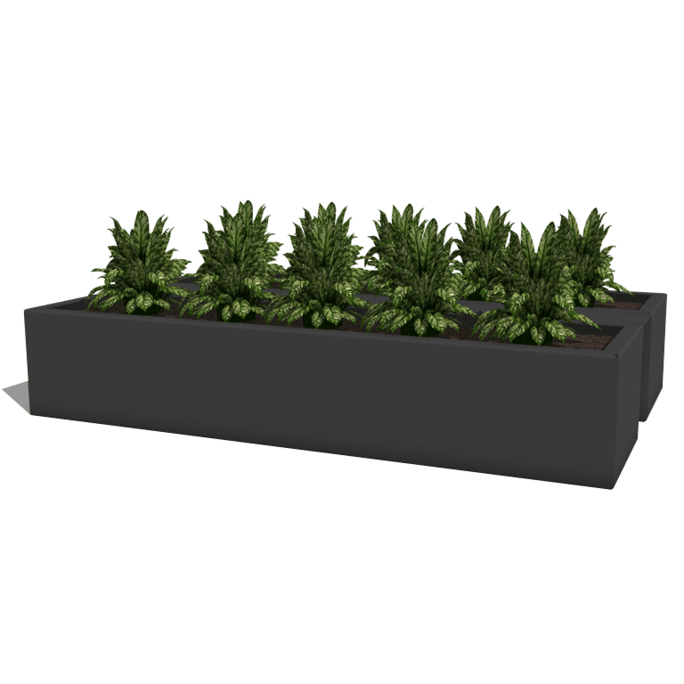 Altan Plantekasse af pulverlakeret stål 80 cm