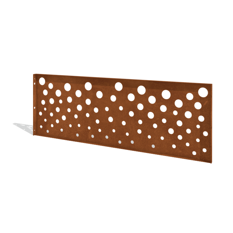 Cortenstål hegn H - Panel B - 180 x 63,3 cm
