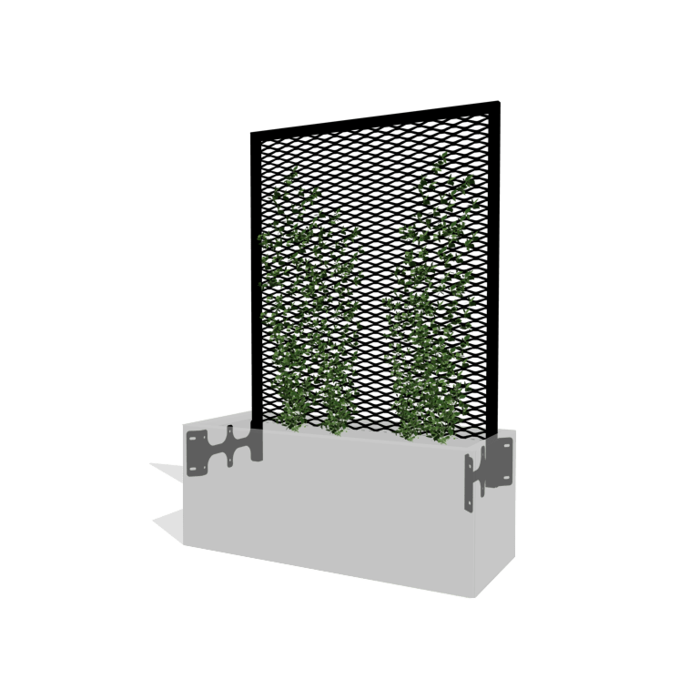 Klatrestativ til planter sort 100 x 40 cm