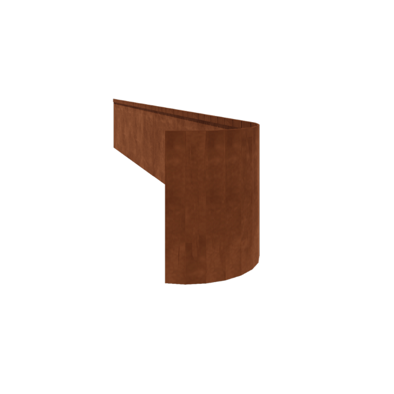 Bedkant af cortenstål valset FLEX 45 cm (længde 240 cm)
