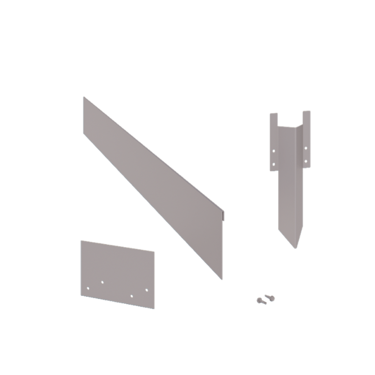 Bedkant af galvaniseret stål valset 13 cm komplet sæt pr. 15 meter