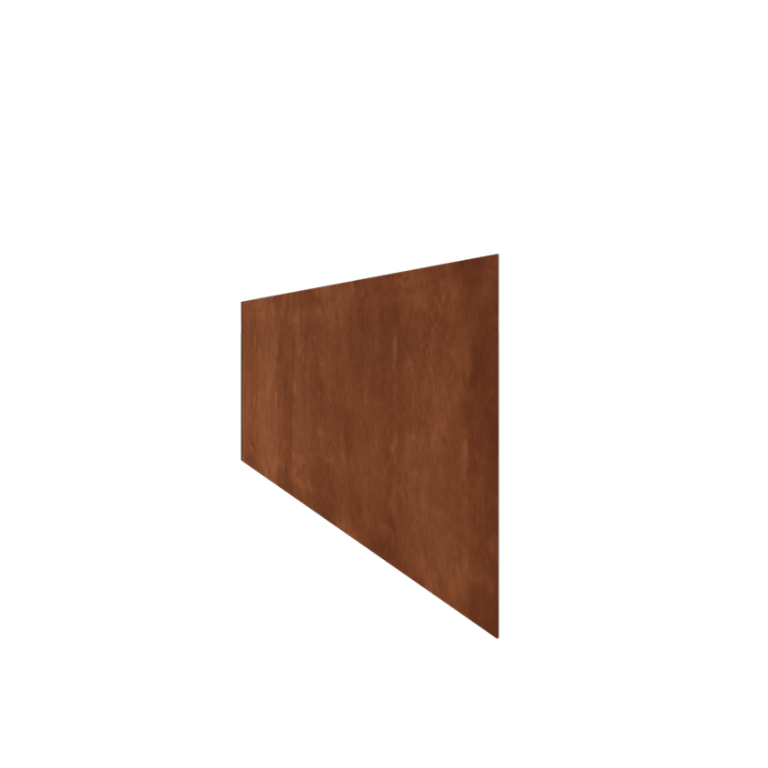 Bedkant af cortenstål lige 37,5 cm (længde 150 cm)