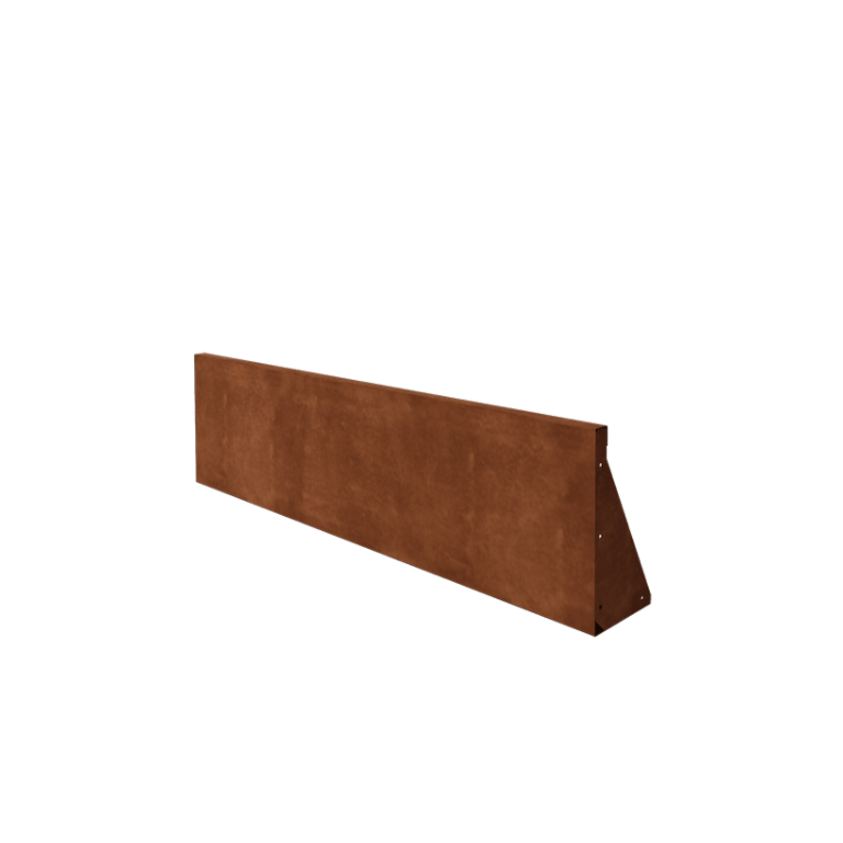 Cortenstål støttemur - Lige ud - 150 x 40 cm