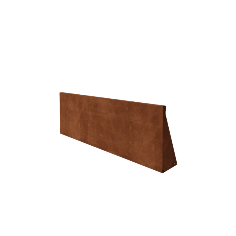 Cortenstål støttemur - Lige ud - 150 x 50 cm