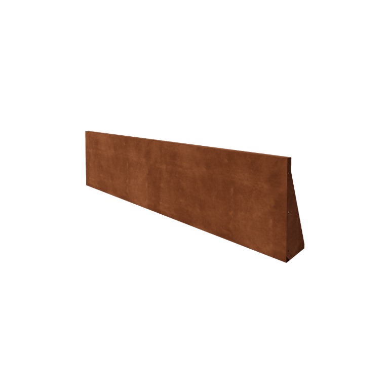 Cortenstål støttemur - Lige ud - 200 x 50 cm