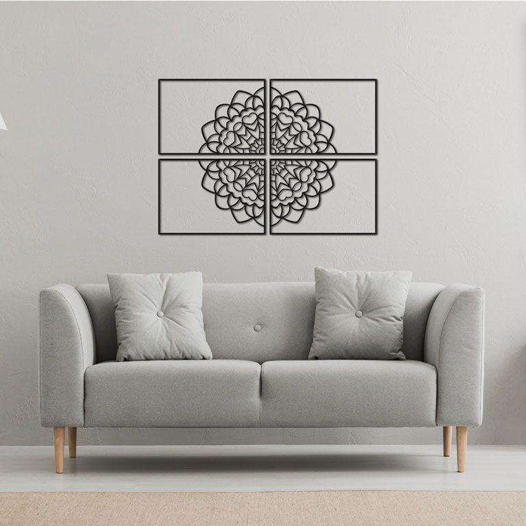 Vægdekoration i metal Mandala *OP=OP