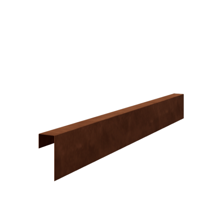 Cortenstål profiler - 15 x 6 x 5 cm - 150 cm