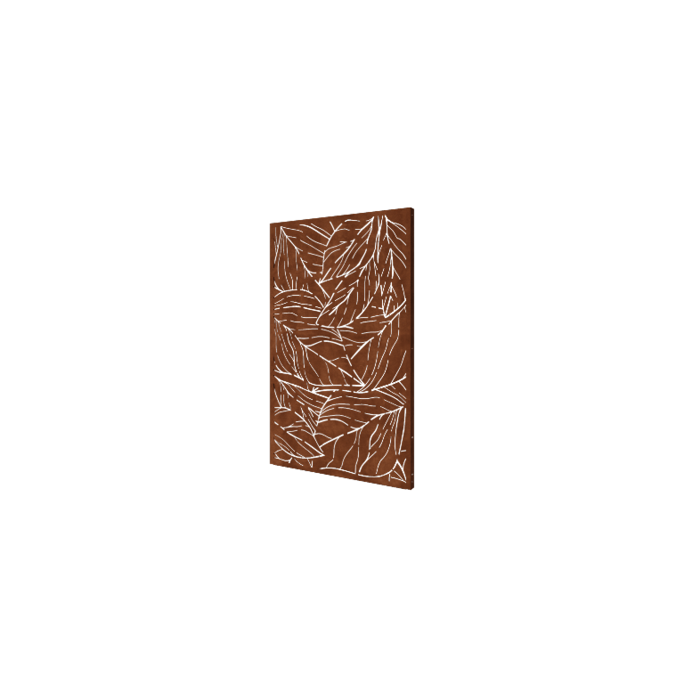 Blade corten-stål 120 x 6 x 190 cm