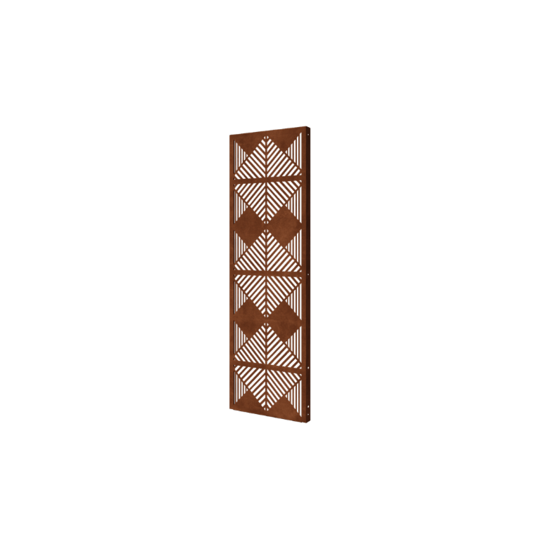 Linjer komposition corten-stål 1 60 x 6 x 190 cm 3 60 x 6 x 190 cm