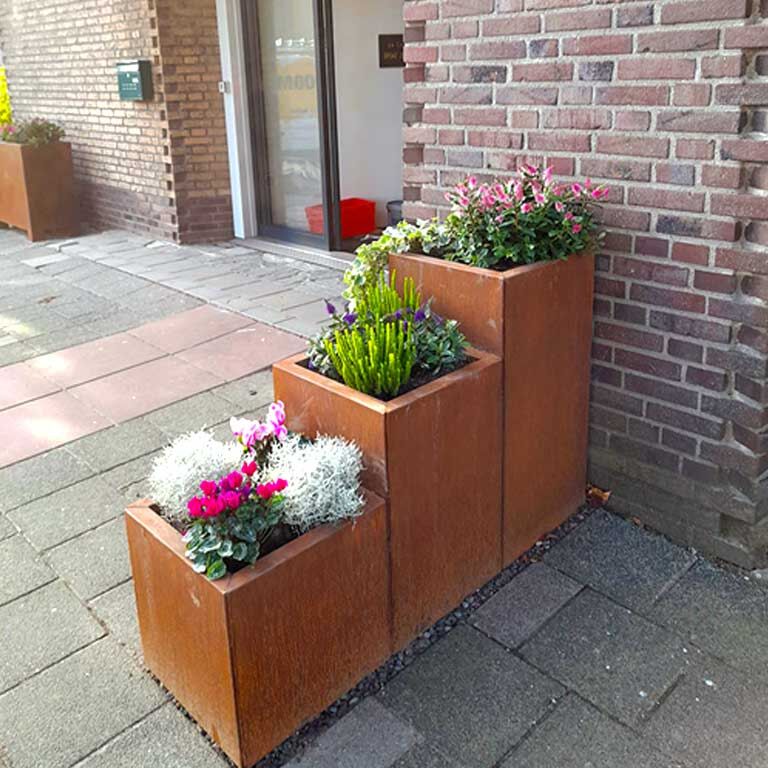 Plantekasse af cortenstål Miami special III 50