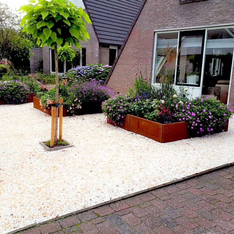 Plantekasse af cortenstål Miami xxl 200 x 200 cm