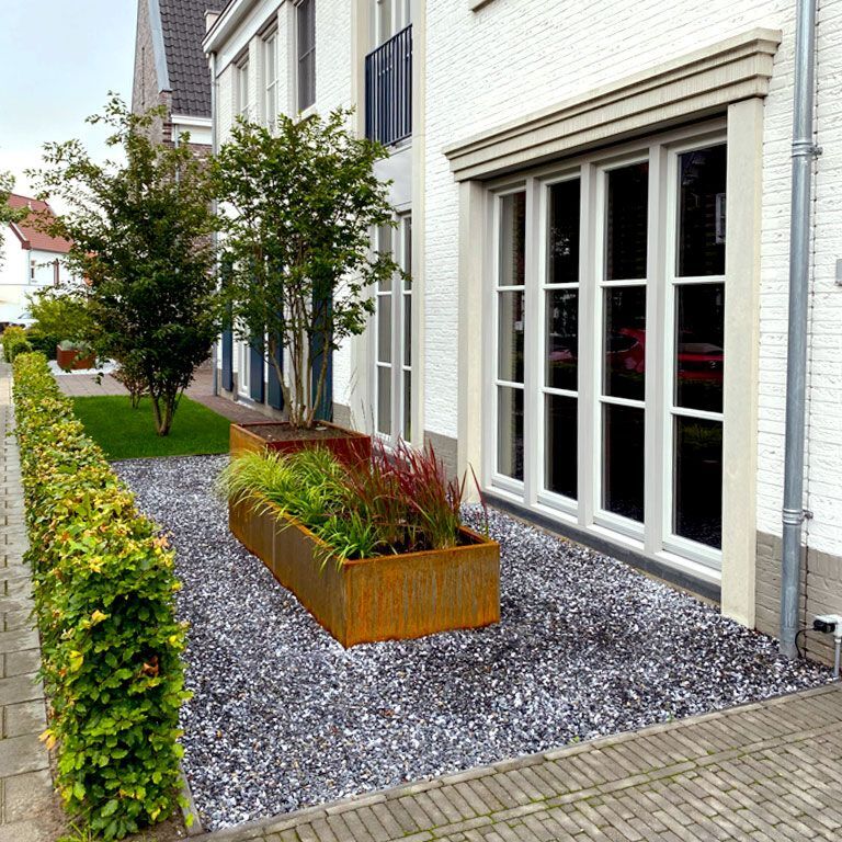 Plantekasse af cortenstål Texas xxl 240 x 80 cm