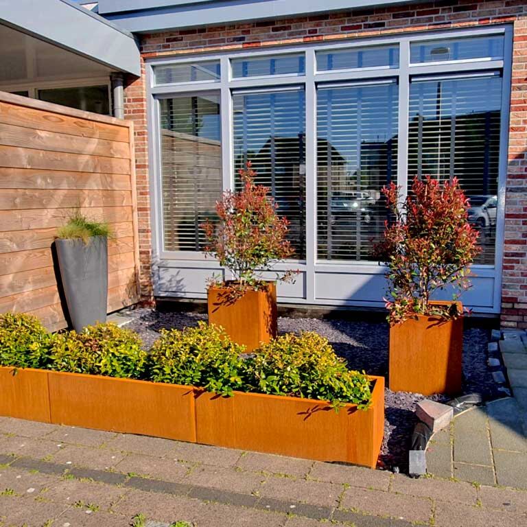 Plantekasse af cortenstål Texas xxl 300 x 50 cm