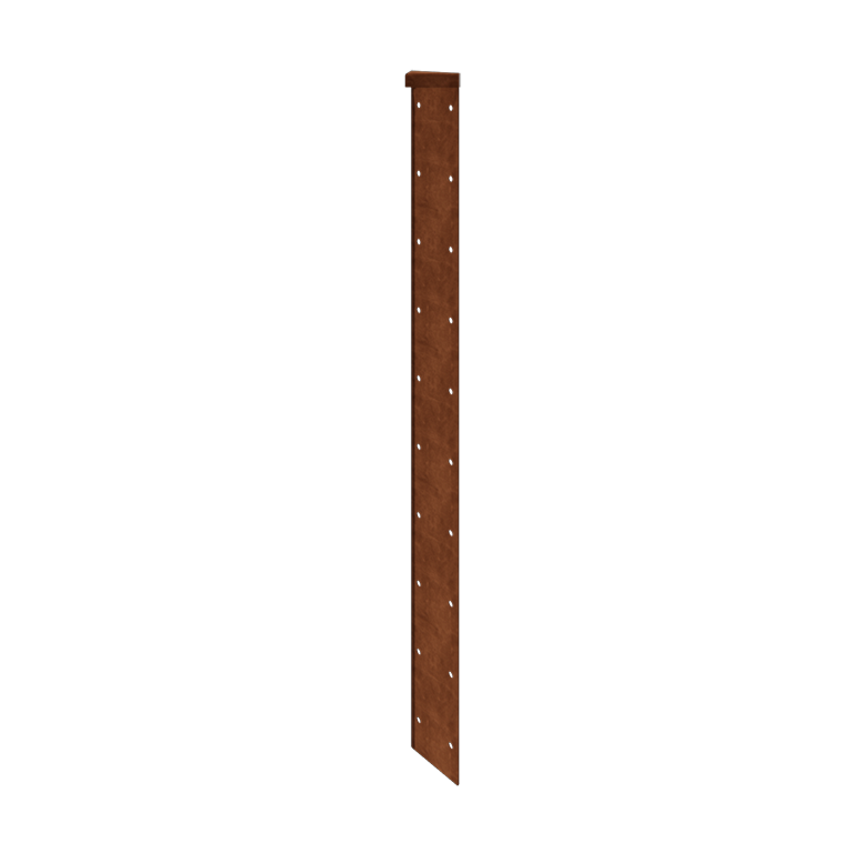 Cortenstål plantekasse - Hjørneprofil 180° - 70 cm