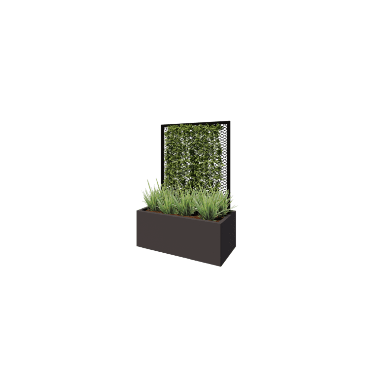 Klatrestativ til planter sort 100 x 50 cm