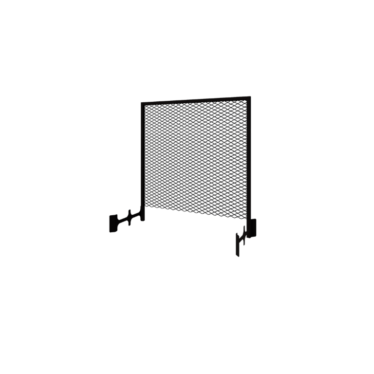 Stål klatreplantegitter - 110 x 3 x 117,5 cm - RAL9005 mat (sort) - Til plantekasse 50 cm