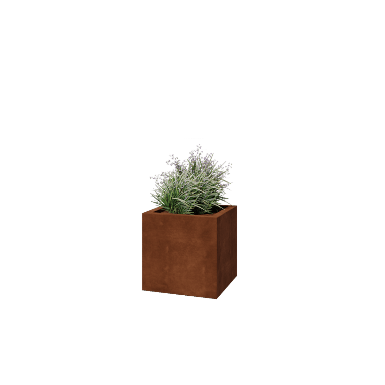 Svejst plantekasse Corten-stål Montana 50 x 50 x 50 cm