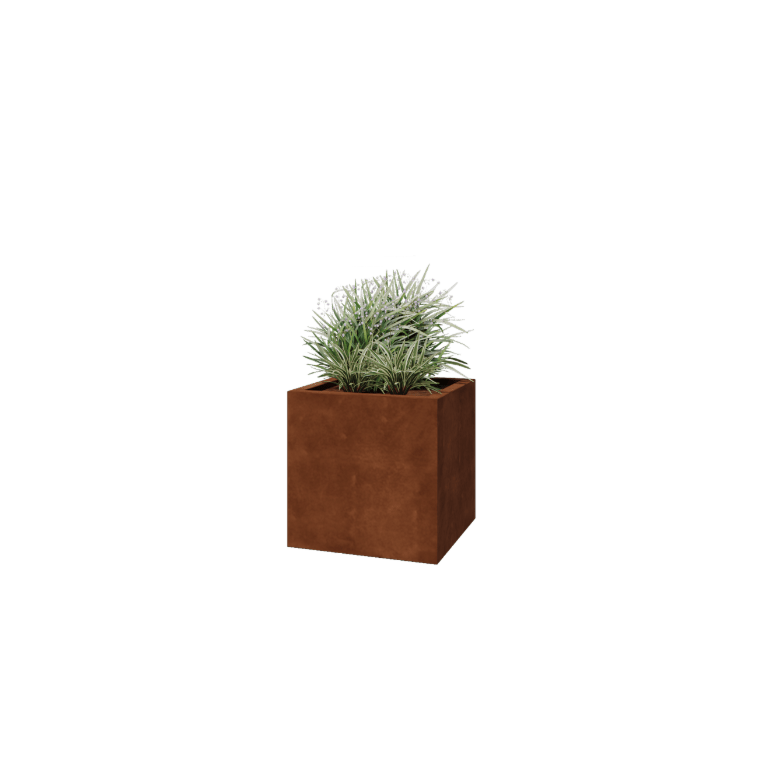 Svejst plantekasse Corten-stål Montana 60 x 60 x 60 cm