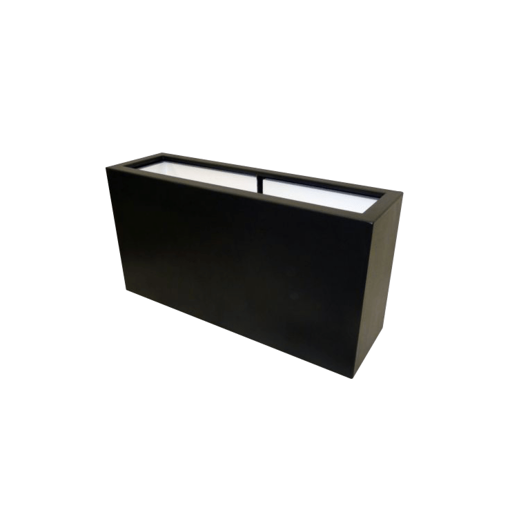 Plantekasse i glasfiber - Rektangel - 100 x 30 x 50 cm - Med bund