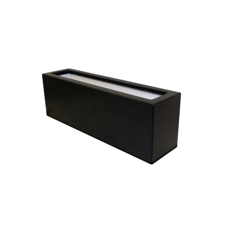Plantekasse i glasfiber - Rektangel - 120 x 30 x 40 cm - Med bund
