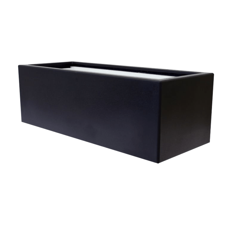 Plantekasse i glasfiber - Rektangel - 120 x 50 x 40 cm - Med bund