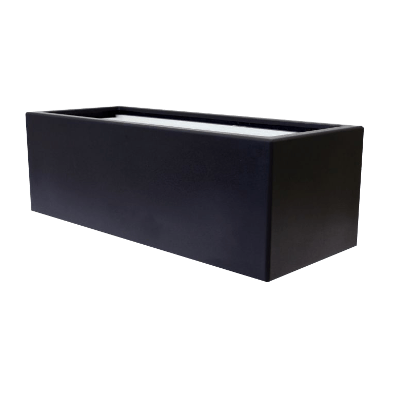 Plantekasse i glasfiber - Rektangel - 120 x 60 x 40 cm - Med bund