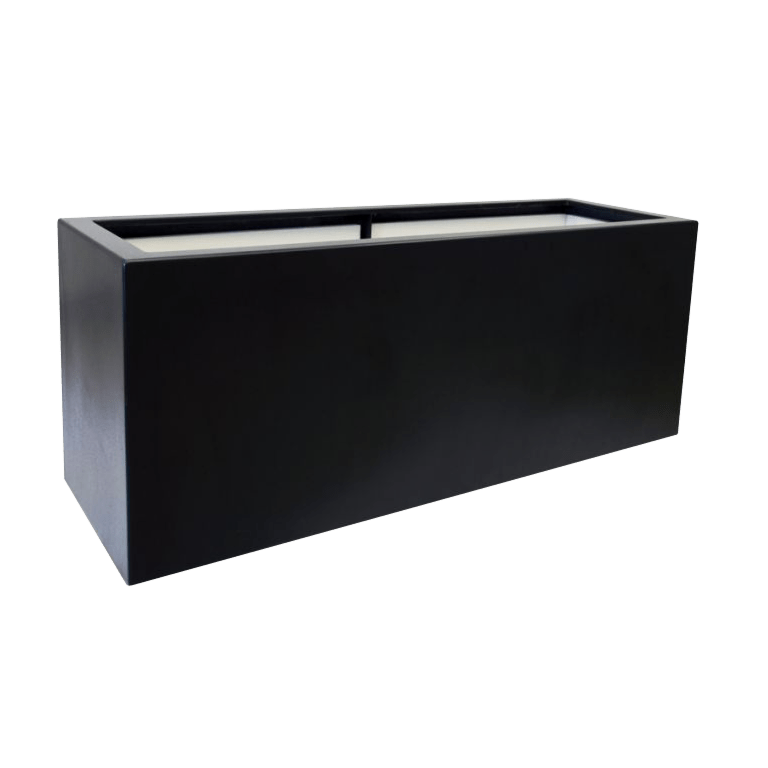 Plantekasse i glasfiber - Rektangel - 150 x 50 x 60 cm - Med bund