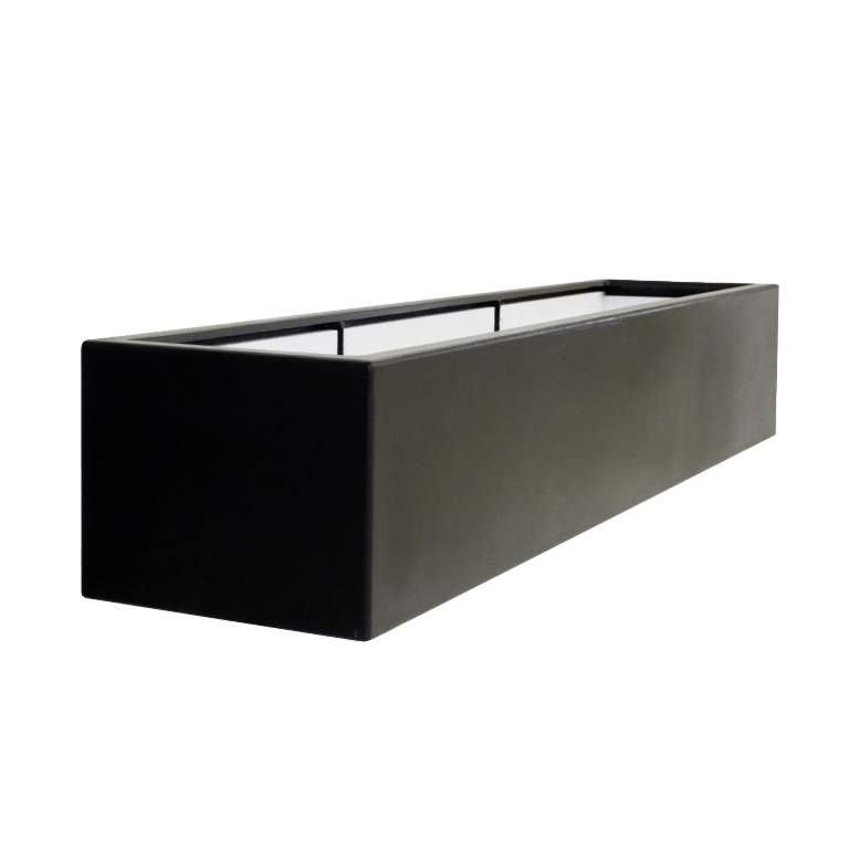 Plantekasse i glasfiber - Rektangel - 230 x 50 x 40 cm - Med bund