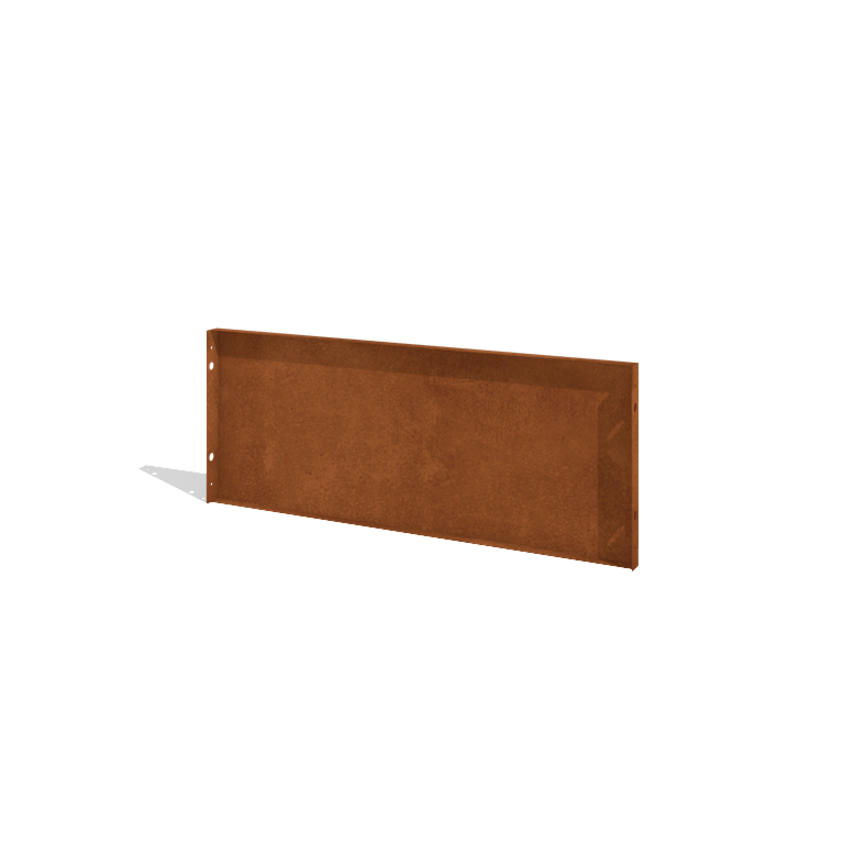 Hegn af cortenstål H panel 120 x 47,5 cm