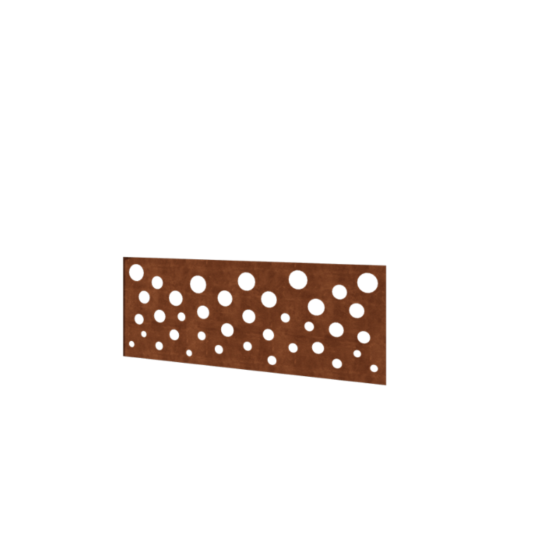 Cortenstål hegn H - Panel B - 120 x 47,5 cm