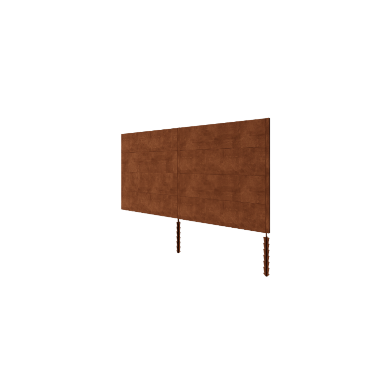 Hegn af cortenstål H4 sæt 372 cm