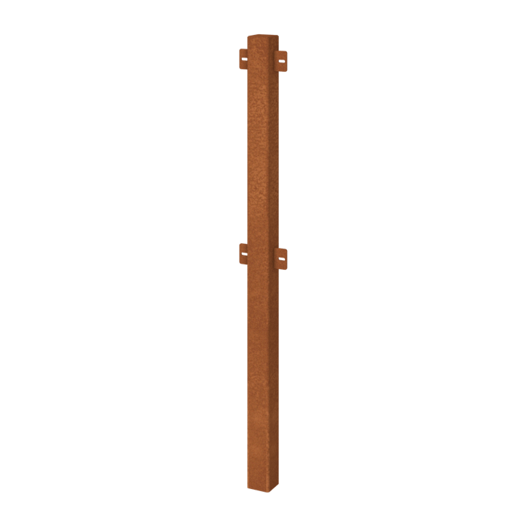 Hegn ornamental af cortenstål mellemstolpe Hegn ornamental af cortenstål mellemstolpe
