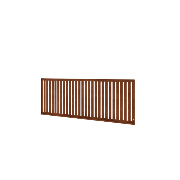 Cortenstål pyntehegn S - Panel - 149 x 3 x 60 cm