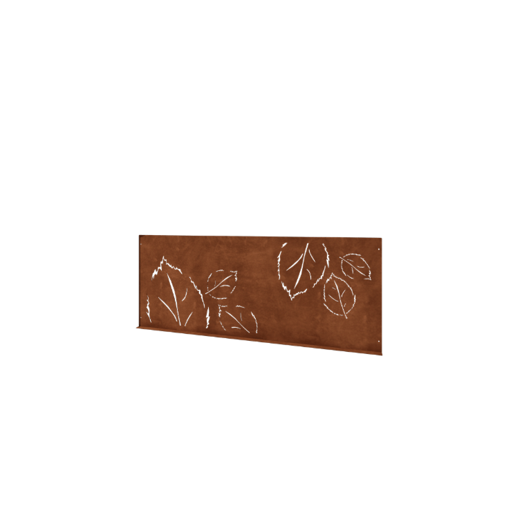 Cortenstål pyntehegn N - Panel - 149 x 3 x 60 cm
