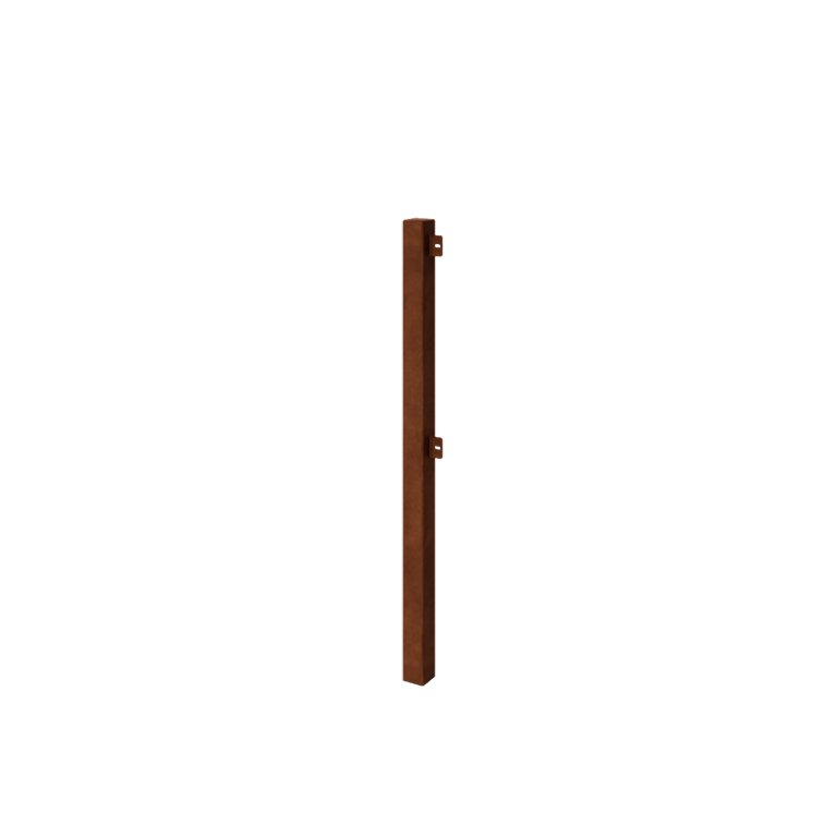Hegn ornamental af cortenstål hjørnestolpe Hegn ornamental af cortenstål hjørnestolpe