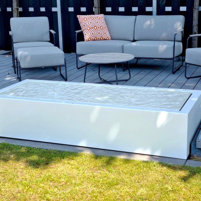 Vandfontæne Aluminium 200 x 80 x 40 cm