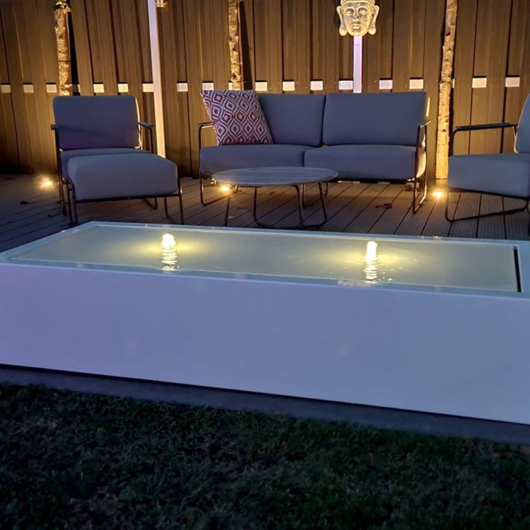 Vandfontæne Aluminium 200 x 80 x 40 cm