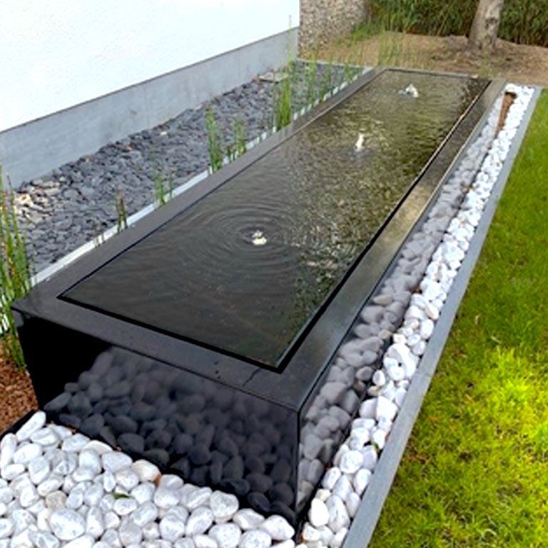 vandfontaene Aluminium 300 x 80 x 40 cm