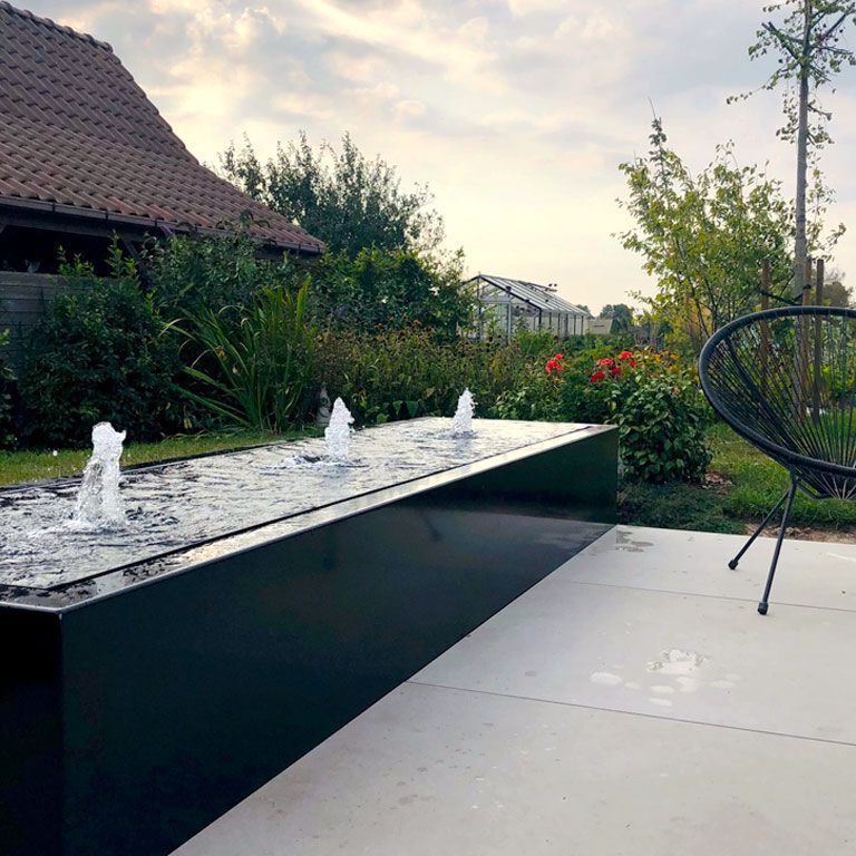vandfontaene Aluminium 300 x 80 x 40 cm