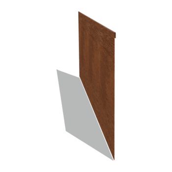 Bedkant af cortenstål valset 45 cm (længde 150 cm)