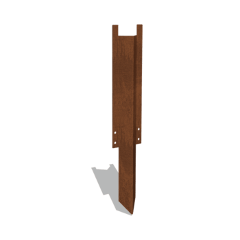 Jordspyd højt corten-stål 34 - 37,5 cm
