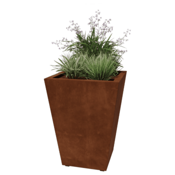 Svejst plantekasse Corten-stål Kegle 60 x 60 x 80 cm